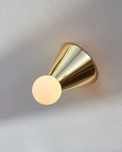 Michael Anastassiades Cone Light wall/ceiling lamp, polished brass