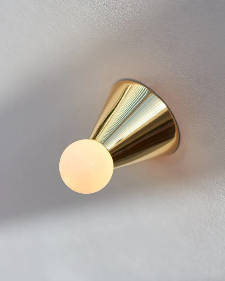 Michael Anastassiades Cone Light wall/ceiling lamp, polished brass