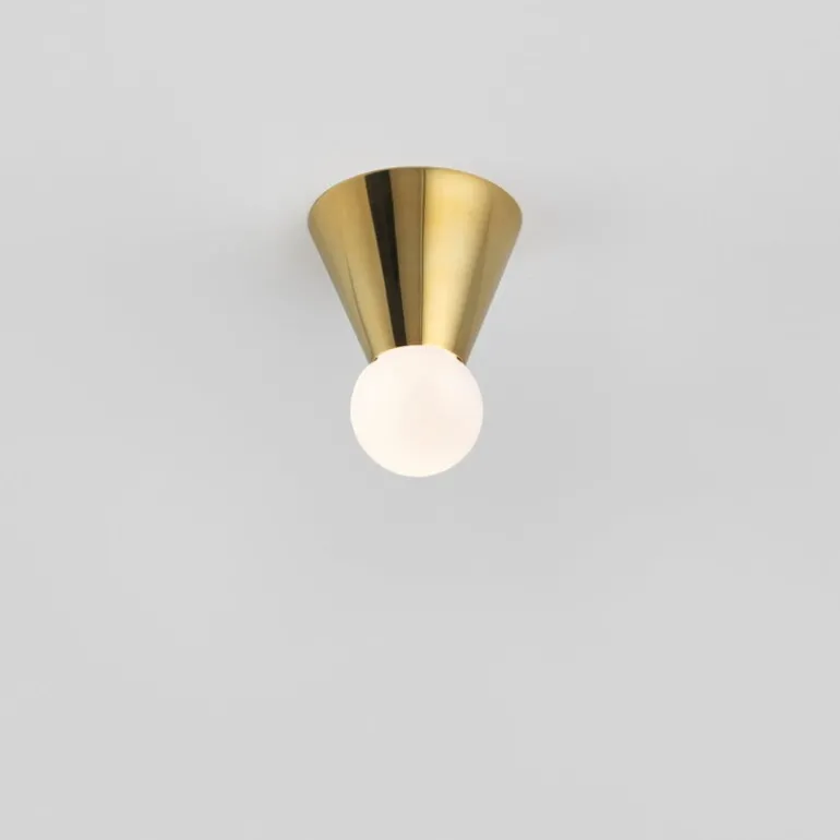 Michael Anastassiades Cone Light wall/ceiling lamp, polished brass