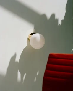 Michael Anastassiades Tip of the Tongue wall/ceiling lamp, polished brass