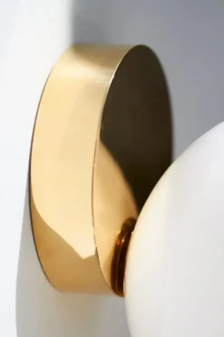 Michael Anastassiades Tip of the Tongue wall/ceiling lamp, polished brass