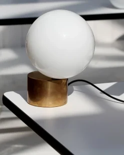 Michael Anastassiades Tip of the Tongue table lamp, polished brass