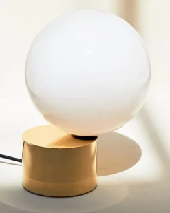 Michael Anastassiades Tip of the Tongue table lamp, polished brass