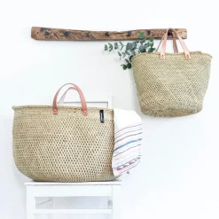 Mifuko Iringa market basket, M, natural