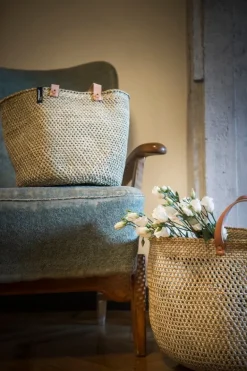 Mifuko Iringa market basket, M, natural