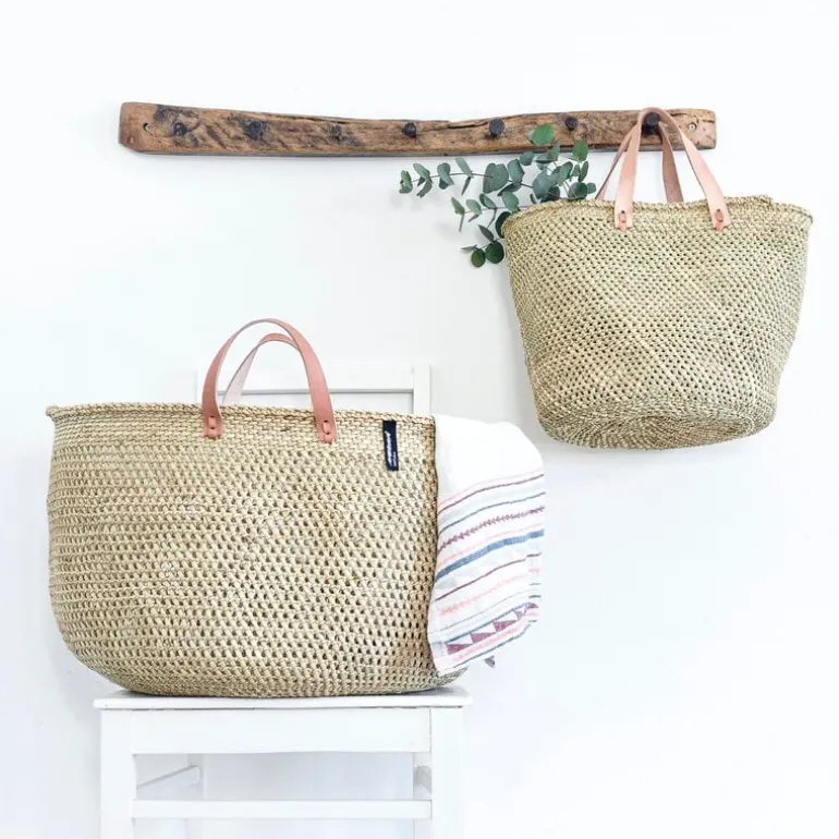 Mifuko Iringa market basket, XXL, natural