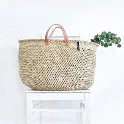 Mifuko Iringa market basket, XXL, natural