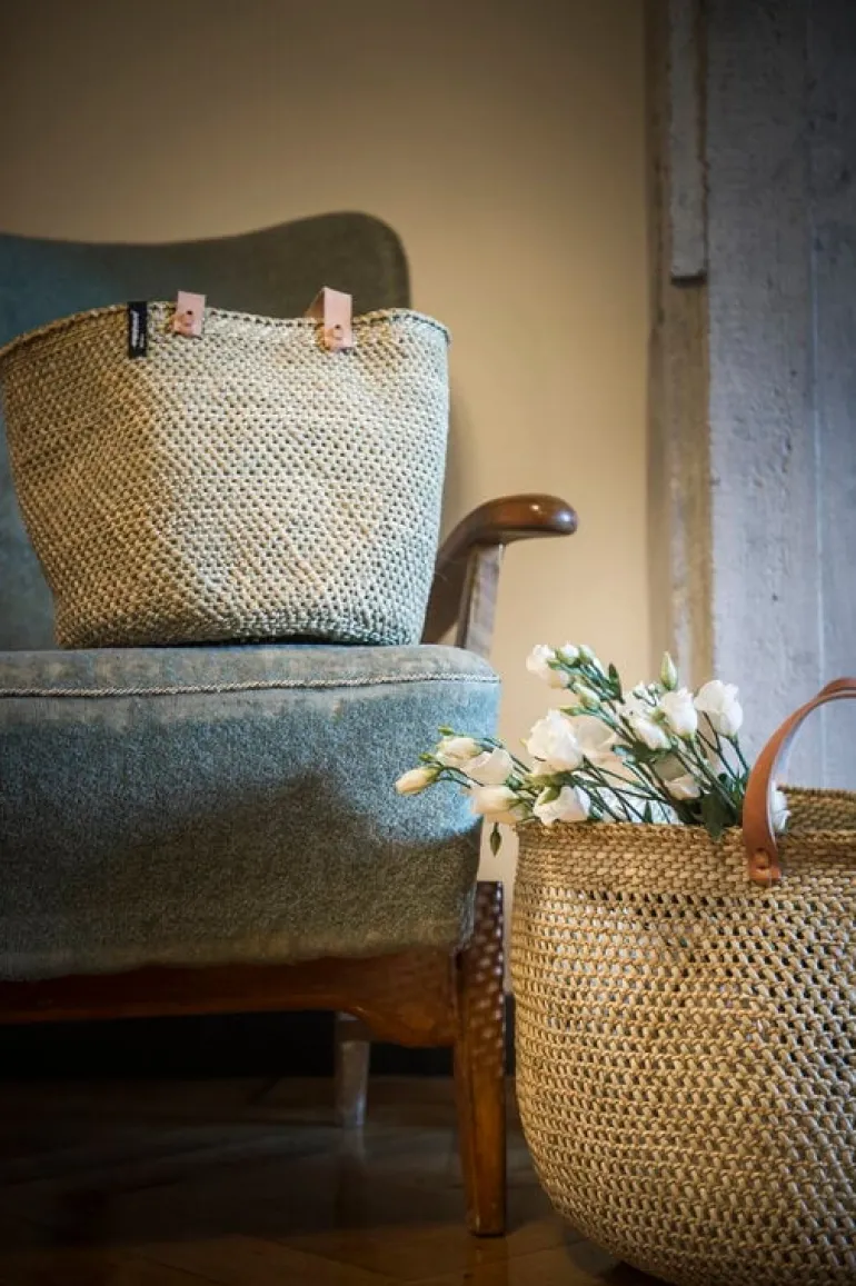 Mifuko Iringa market basket, XXL, natural