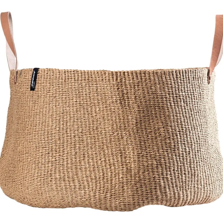 Mifuko Kiondo floor basket, XXL, brown