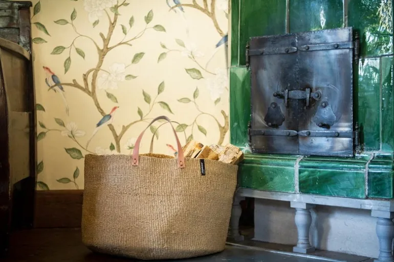 Mifuko Kiondo floor basket, XXL, brown