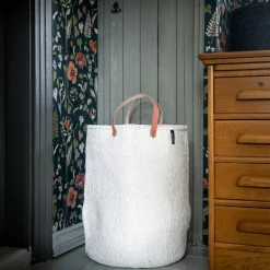 Mifuko Kiondo market basket, XL, white