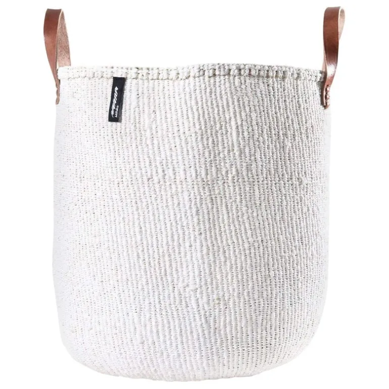 Mifuko Kiondo market basket, L, white