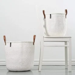 Mifuko Kiondo market basket, L, white