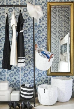 Mifuko Kiondo market basket, L, white