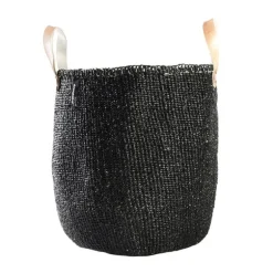 Mifuko Kiondo market basket, M, black