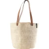 Mifuko Kiondo shopper basket, M, off-white