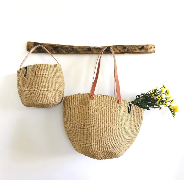 Mifuko Kiondo shopper basket, M, brown