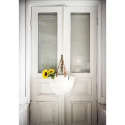 Mifuko Kiondo shopper basket, M, white