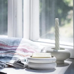 Mifuko Oval soap dish, cream white