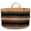 Mifuko Pamba floor basket, XXL, black - brown