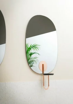 Miniforms Cigales mirror, black - copper