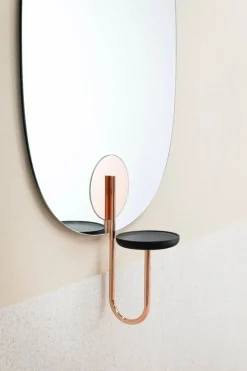 Miniforms Cigales mirror, black - copper