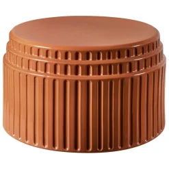 Miniforms Kolos coffee table, terracotta glazed