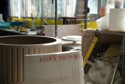 Miniforms Kolos coffee table, terracotta glazed