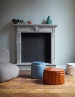 Miniforms Kolos coffee table, terracotta glazed