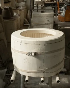 Miniforms Kolos side table, terracotta glazed