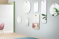 Miniforms Les Brothers mirror, round, 65 cm, beech