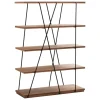 Miniforms Matassa bookcase, black - walnut