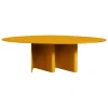 Miniforms Nami table, oval, 220 x 130 cm, yellow zucca
