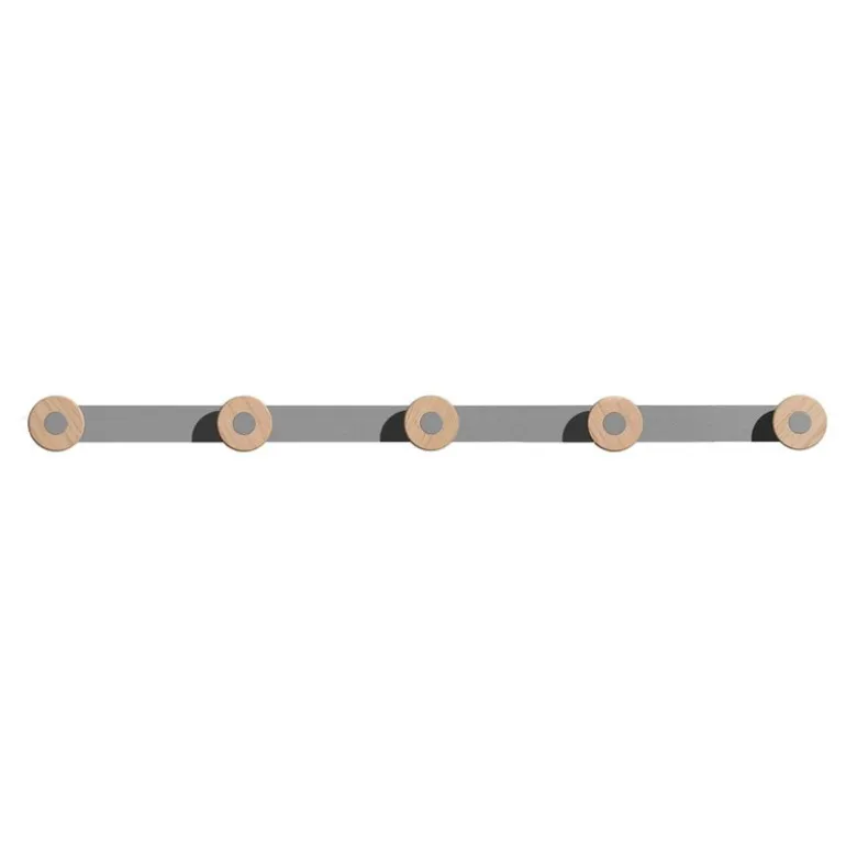 Mizetto Bloom Wall coat rack, pale grey