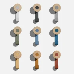 Mizetto Bloom Wall single hook, 5 pcs, signal white