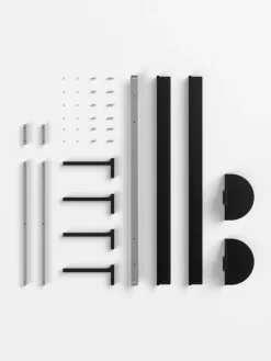 Moebe Bed, 90-180 cm, black