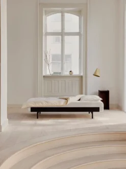 Moebe Bed, high, 90-180 cm, black