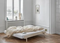 Moebe Bed, high, 90-180 cm, sand