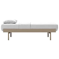 Moebe Bed, high, 90-180 cm, sand
