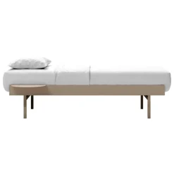 Moebe Bed, high, 90-180 cm, sand