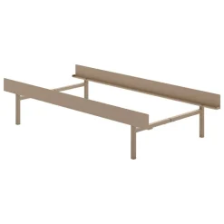 Moebe Bed, high, 90-180 cm, sand