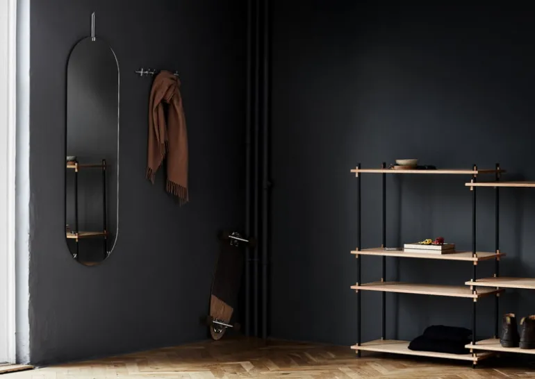 Moebe Coat rack 40 cm, chrome