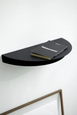 Moebe Half Moon shelf, large, black
