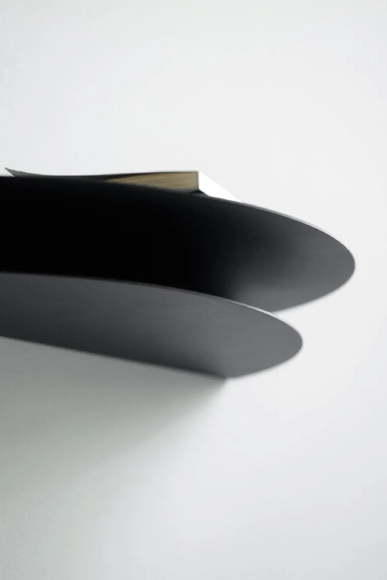 Moebe Half Moon shelf, small, black