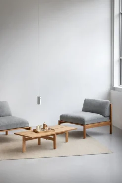 Moebe Rectangular coffee table, 115 cm, oak