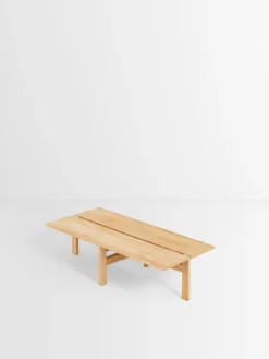 Moebe Rectangular coffee table, 115 cm, oak
