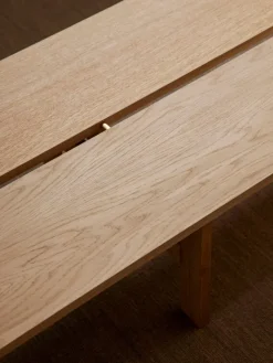 Moebe Rectangular coffee table, 115 cm, oak