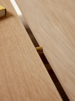 Moebe Rectangular coffee table, 115 cm, oak