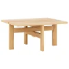 Moebe Rectangular coffee table, 60 cm, oak