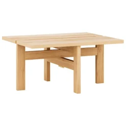 Moebe Rectangular coffee table, 60 cm, oak